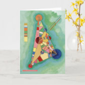 Kandinsky - Driehoek met meerdere kleuren Kaart (Gele Bloem)