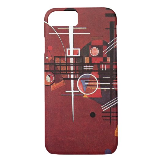 Kandinsky - Dull Red, abstracte kunst Case-Mate iPhone Case (Achterkant)