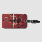 Kandinsky - Dull Rood Bagagelabel (Voorkant (horizontaal))