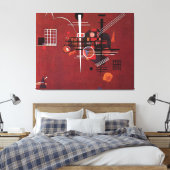 Kandinsky - Dull Rood Canvas Afdruk (Insitu (Slaapkamer))