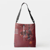 Kandinsky - Dull Rood Crossbody Tas (Achterkant)