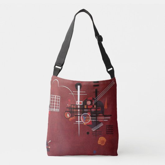Kandinsky - Dull Rood Crossbody Tas (Voorkant)