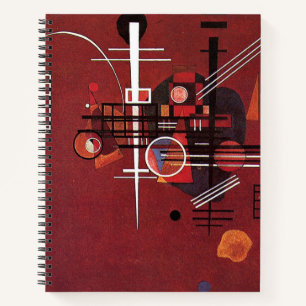 Kandinsky - Dull Rood Notitieboek