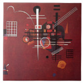 Kandinsky - Dull Rood Tegeltje (Voorkant)