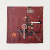 Kandinsky - Dull Rood Wandkleed (Voorkant (horizontaal))