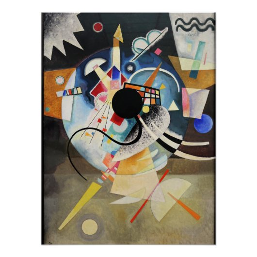 Kandinsky - een centrum perfect poster (Voorkant)
