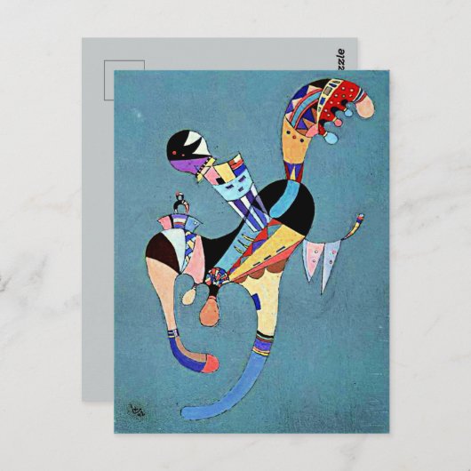 Kandinsky - Een drijvende figuur, Briefkaart (Voorkant / Achterkant)