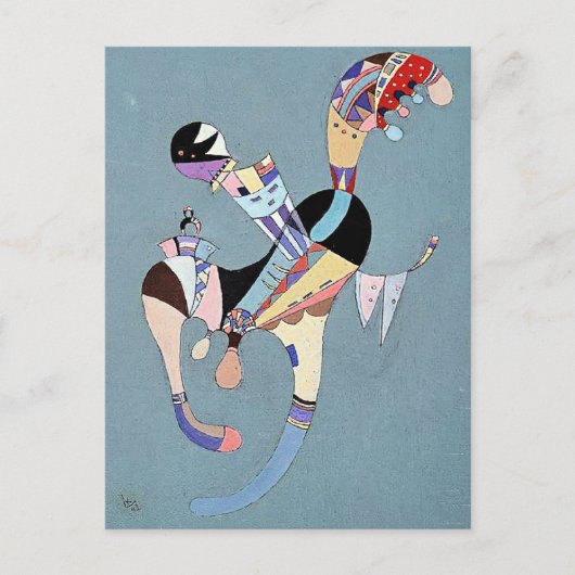 Kandinsky - Een Zwevende Figuur Briefkaart (Voorkant)