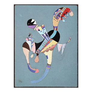 Kandinsky - Een Zwevende Figuur, Foto Afdruk