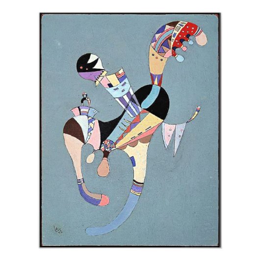 Kandinsky - Een Zwevende Figuur, Foto Afdruk (Voorkant)