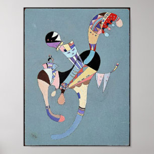 Kandinsky - Een Zwevende Figuur Poster