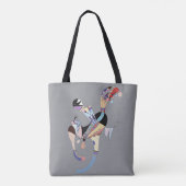 Kandinsky - Een Zwevende Figuur Tote Bag (Achterkant)