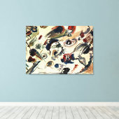 Kandinsky - Eerste Abstracte Waterverf Canvas Afdruk (Insitu (Houten vloer))