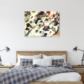 Kandinsky - Eerste Abstracte Waterverf Canvas Afdruk (Insitu (Slaapkamer))