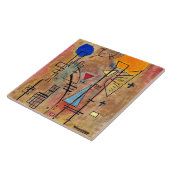 Kandinsky - Eins Zwei, beroemd schilderij Tegeltje (Zijkant)