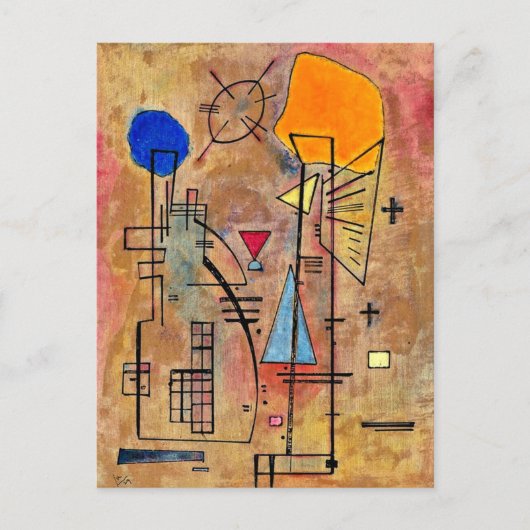 Kandinsky - Eins Zwei Briefkaart (Voorkant)