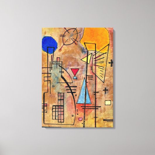 Kandinsky - Eins Zwei Canvas Afdruk (Voorkant)