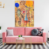 Kandinsky - Eins Zwei Canvas Afdruk (Insitu (Woonkamer))
