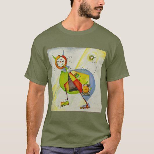 KANDINSKY ELECTRIC CAT T-SHIRT (Voorkant)
