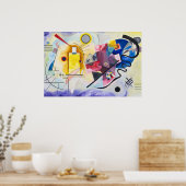 Kandinsky Emotionele Symfonie in Rood, Geel & Blau Poster (Keuken)