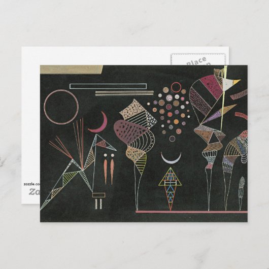 Kandinsky - Etude por Contrastes Reduits Briefkaart (Voorkant / Achterkant)