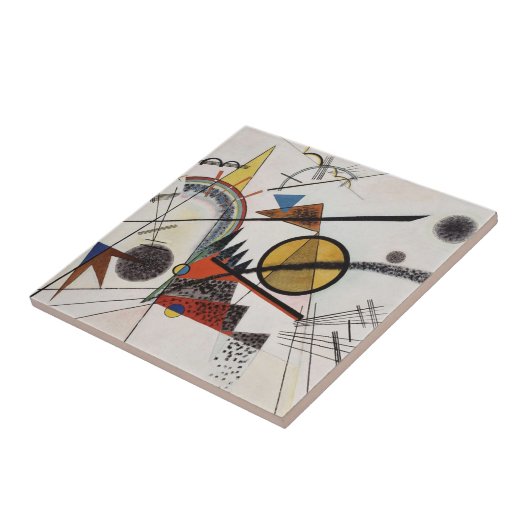 Kandinsky Expressionist Absract Painting Artwork Tegeltje (Zijkant)