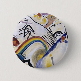 Kandinsky Expressionist Abstract Schilderij Kozak Ronde Button 5,7 Cm