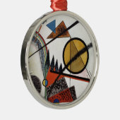 Kandinsky Expressionist Abstract schilderwerk Metalen Ornament (Rechts)