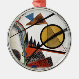 Kandinsky Expressionist Abstract schilderwerk Metalen Ornament