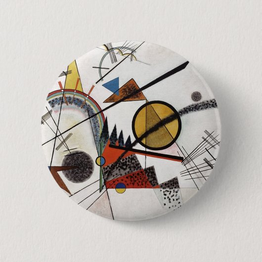 Kandinsky Expressionist Abstract schilderwerk Ronde Button 5,7 Cm (Voorkant)
