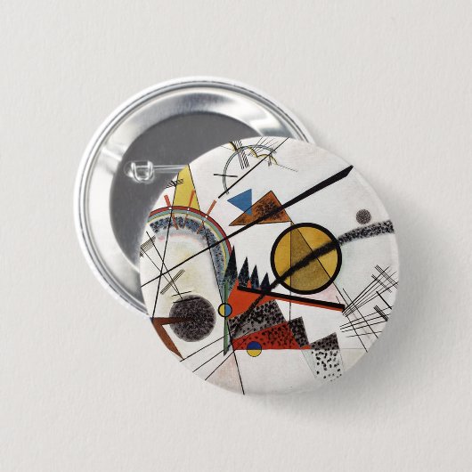 Kandinsky Expressionist Abstract schilderwerk Ronde Button 5,7 Cm (Voorkant /achterkant)