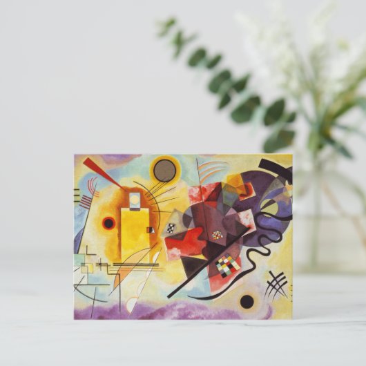 Kandinsky Expressionist Abstracte Art Briefkaart (Staand voorkant)