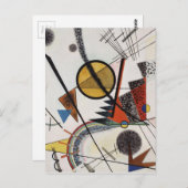 Kandinsky expressionistische Abstracte schilderkun Briefkaart (Voorkant / Achterkant)