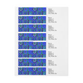 Kandinsky Farbstudie Blue Quadrate Square Circle Adreslabel Wikkel (Vel)