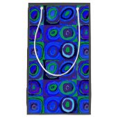 Kandinsky Farbstudie Blue Quadrate Square Circle Klein Cadeauzakje (Voorkant)