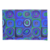 Kandinsky Farbstudie Blue Quadrate Square Circle Kussensloop (Voorkant)