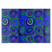 Kandinsky Farbstudie Blue Quadrate Square Circle Snijplank (Voorkant)