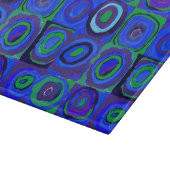 Kandinsky Farbstudie Blue Quadrate Square Circle Snijplank (Hoek)