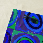 Kandinsky Farbstudie Blue Quadrate Square Circle Strandlaken (In situ)