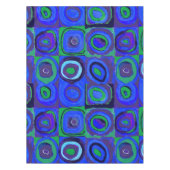 Kandinsky Farbstudie Blue Quadrate Square Circle Tafelkleed (Voorkant)