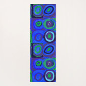 Kandinsky Farbstudie Blue Quadrate Square Circle Yogamat (Achterkant)
