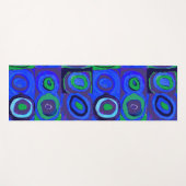Kandinsky Farbstudie Blue Quadrate Square Circle Yogamat (Voorkant (horizontaal))