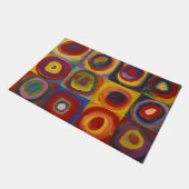 Kandinsky Farbstudie Quadrate Colourful Squares Deurmat (Schuin)