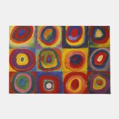 Kandinsky Farbstudie Quadrate Colourful Squares Deurmat (Voorkant)