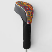 Kandinsky Farbstudie Quadrate Colourful Squares Golfheadcover (Schuin)