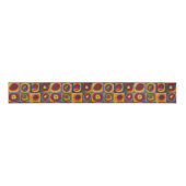 Kandinsky Farbstudie Quadrate Colourful Squares Grosgrain Lint (Voorkant)