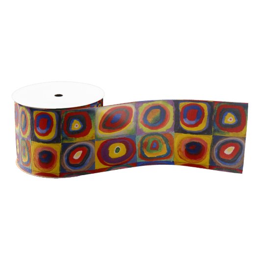 Kandinsky Farbstudie Quadrate Colourful Squares Grosgrain Lint (Spoel)