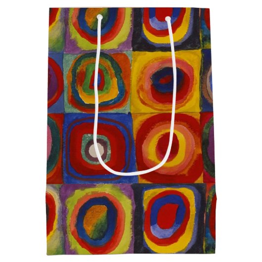 Kandinsky Farbstudie Quadrate Colourful Squares Medium Cadeauzakje (Achterkant)