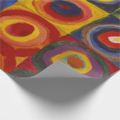 Kandinsky Farbstudie Quadrate Kleurrijke Vierkante Cadeaupapier (Hoek)