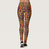 Kandinsky Farbstudie Quadrate Kleurrijke Vierkante Leggings (Achterkant)
